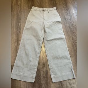 Madewell Slim Emmett Wide-Leg Crop Pants, Size 24 (0)